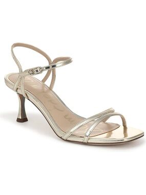 Sam Edelman Presley Strappy Sandal on Jute (Gold) 10M